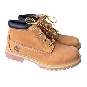 Timberland Nellie Wheat Nubuck Waterproof Chukka Lace Up Boots Size 6.5
